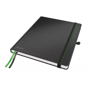 Piezīmju grāmatiņa Leitz Complete iPad izmēram, līnijota, 96 g/m², 80 lapas, melna, cietie vāki