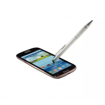 Leitz Stylus 2-in-1 pildspalva un skārienpildspalva sudraba krāsā
