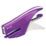Leitz WOW Skavošanas knaibles, 15 lapas, Violeta, P2, Nr. 10, 80 g/m², 4.95 cm, Aizmugures iekraušana