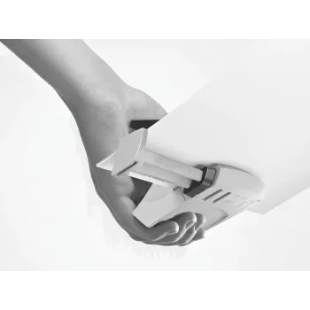 Leitz NeXXt Hole Punch WOW Mini 2 caurumi / 10 lapām, tirkīza/pelēka, plastmasa