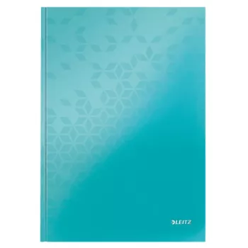 Leitz Notebook WOW A4 Līnijots cietos vākos 90g/80lapas, Raksts, Zils, A4, 80 lapas, 80 g/m², Līnijots papīrs