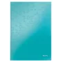 Leitz Notebook WOW A4 Līnijots cietos vākos 90g/80lapas, Raksts, Zils, A4, 80 lapas, 80 g/m², Līnijots papīrs
