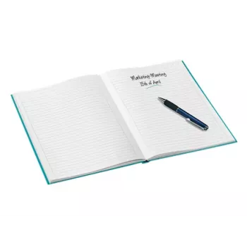 Leitz Notebook WOW A4 Līnijots cietos vākos 90g/80lapas, Raksts, Zils, A4, 80 lapas, 80 g/m², Līnijots papīrs