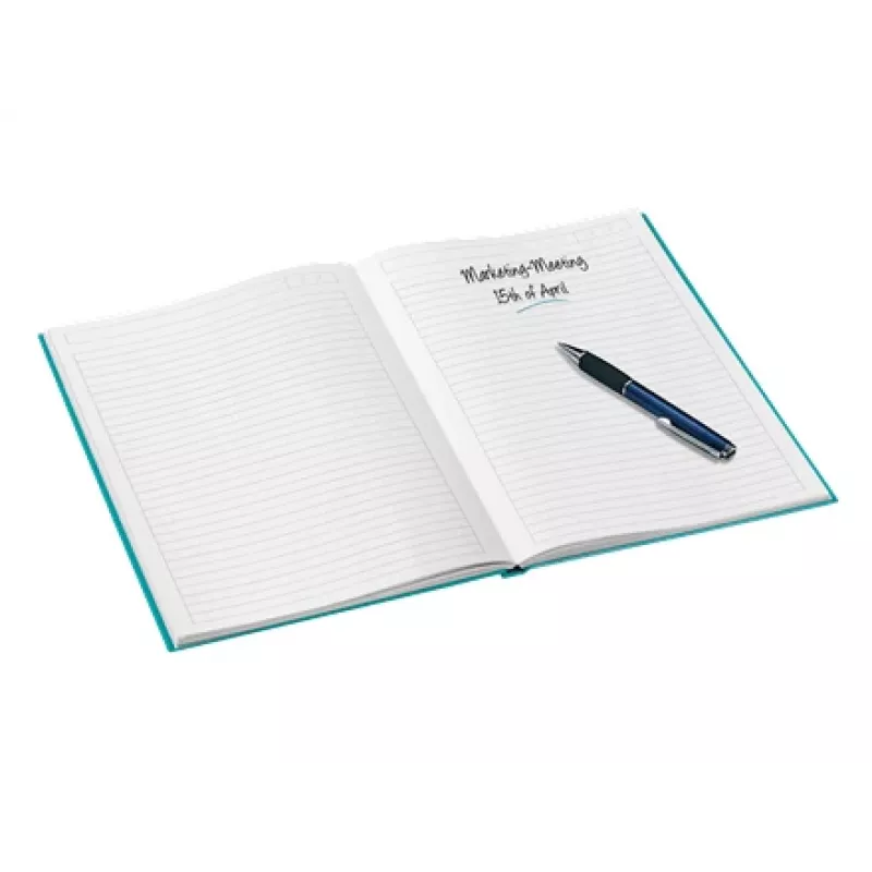 Leitz Notebook WOW A4 Līnijots cietos vākos 90g/80lapas, Raksts, Zils, A4, 80 lapas, 80 g/m², Līnijots papīrs