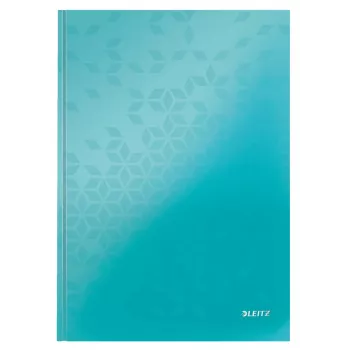 Leitz Notebook WOW A4 līnijots, cietie vāki, 90g/80lapas, raksts, zils