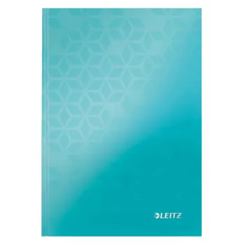 Leitz WOW piezīmju bloks A5 rūtiņās, cietie vāki, Pattern, Zils