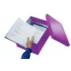 Leitz Click & Store WOW vidēja izmēra uzglabāšanas kaste, violeta, kartons, 16.7 L, 281 mm, 200 mm, 265 x 335 x 188 mm