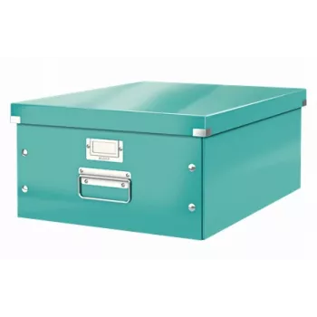 Leitz Click & Store WOW Lielā Uzglabāšanas Kaste, Tirkīza, Kartons, 29.6 L, 1.28 kg, 1 gab.