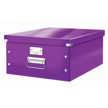 Leitz Click & Store WOW Lielā Uzglabāšanas Kaste, Violeta, Kartons, 1.28 kg