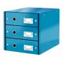 Leitz Click & Store WOW Atvilktņu Skapis (3 atvilktnes), Zils, Kartons, 2.21 kg