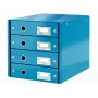 Leitz Click & Store WOW atvilktņu skapis (4 atvilktnes), Zils, Kartons, 2.49 kg