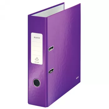 Leitz Lever Arch File 180° WOW POB/Laminēta A4/80mm, A4, Kartons, Violeta, 600 loksnes, 80 g/m², 8 cm