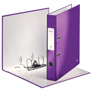 Leitz Lever Arch File 180° WOW POB/Laminēts A4/50mm, A4, Kartons, Violeta, 350 lapas, 80 g/m², 5 cm