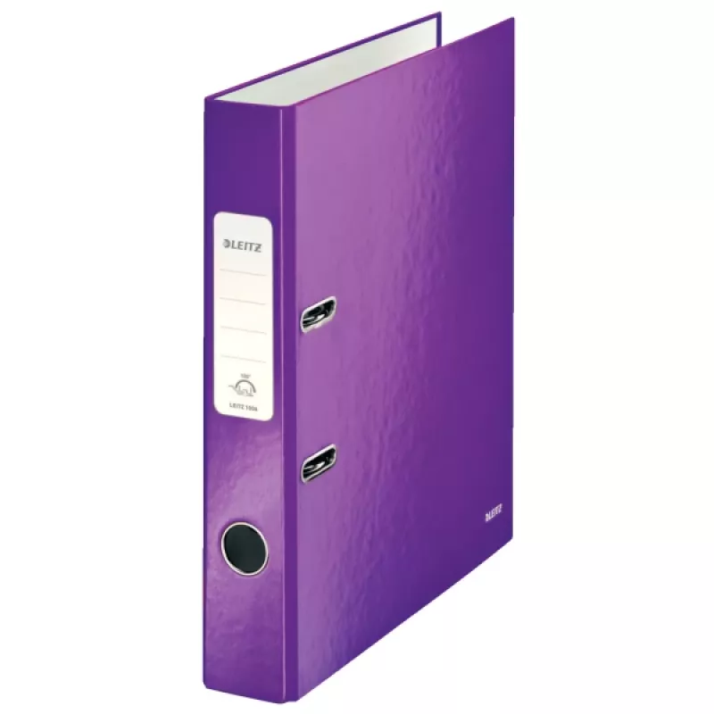 Leitz Lever Arch File 180° WOW POB/Laminēts A4/50mm, A4, Kartons, Violeta, 350 lapas, 80 g/m², 5 cm