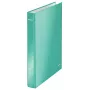 Leitz Ringbinder WOW Laminēts A4+ 4DR/25mm, metālisks tirkīzzils