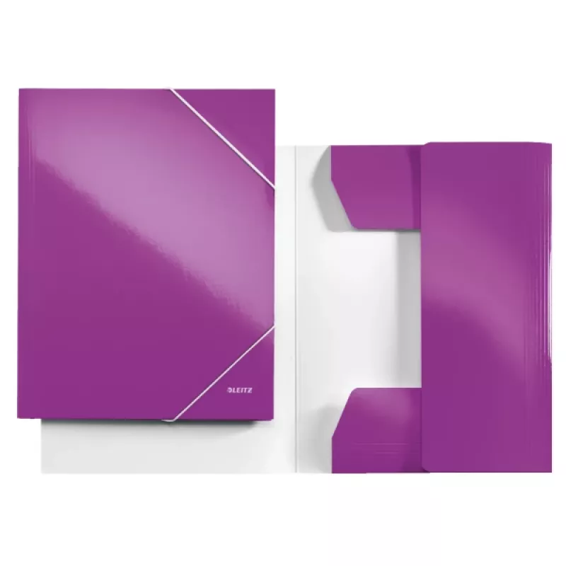Leitz 3-Atloku Mape WOW Card/POB A4, Violeta, PP