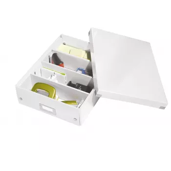 Leitz Click & Store WOW Medium Organizēšanas Kaste, Balta, Kartons, 880 g