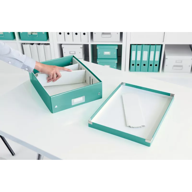 Leitz Click & Store WOW Vidēja Organizatora Kaste, Zila, Kartons, 880 g