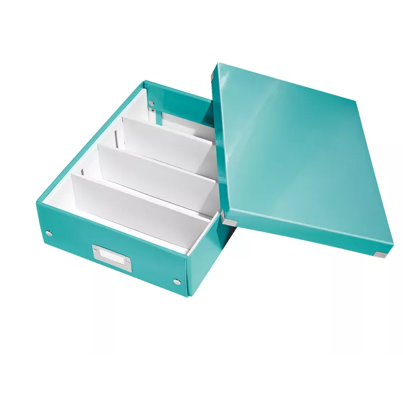 Leitz Click & Store WOW Vidēja Organizatora Kaste, Zila, Kartons, 880 g