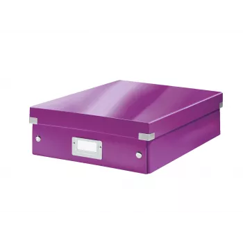 Leitz Click & Store WOW Vidēja izmēra organizatora kaste, Violeta, Kartons, 880 g