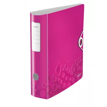 Leitz Lever Arch File Active PP WOW A4/80mm, A4, Polifoams, Rozā, 500 lapas, 80 g/m², 8.2 cm