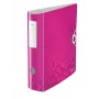Leitz Lever Arch File Active PP WOW A4/80mm, A4, Polifoams, Rozā, 500 lapas, 80 g/m², 8.2 cm