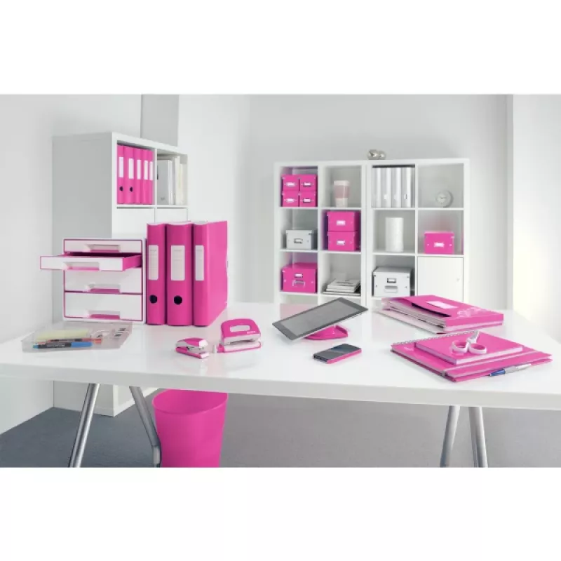 Leitz Lever Arch File Active PP WOW A4/80mm, A4, Polifoams, Rozā, 500 lapas, 80 g/m², 8.2 cm