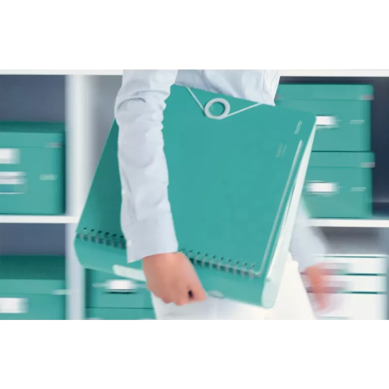Leitz Lever Arch File Active PP WOW A4/80mm, A4, Polifoams, Tirkīza, 500 lapas, 80 g/m², 8.2 cm