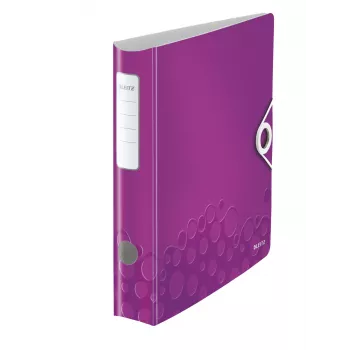 Leitz Lever Arch File Active PP WOW A4/65mm, A4, Poliputeklis, Violeta, 350 lapas, 80 g/m², 6.5 cm