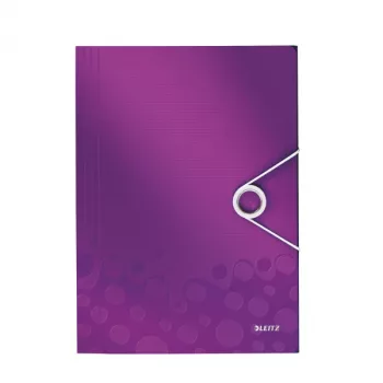 Leitz WOW PP A4 3-atloku mape, metāliski violeta