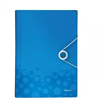 Leitz Project File WOW PP, A4, polipropilēns, zils, 200 loksnēm, 254 mm, 38 mm