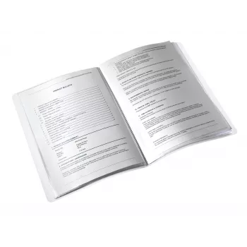 Leitz WOW prezentāciju mape ar kabatiņām, 20 kab., A4, Metāliski violeta, PVC