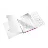 Leitz Dalītāju mape WOW PP 6 starpsienas, A4, Polipropilēns (PP), Metālisks, Rozā, 200 loksnes, 260 mm, 17 mm