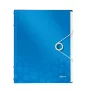 Leitz Divider Book WOW PP 6 dalītāji, A4, polipropilēns, zils/metālisks, 200 loksnes, 260 mm, 17 mm