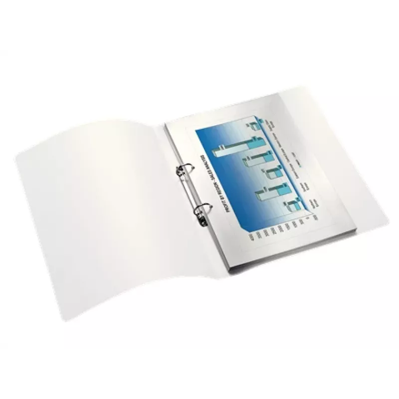 Leitz Ringbinder WOW PP A4 2RR/25mm, A4, apaļie gredzeni, polipropilēns (PP), zils, metālisks, balts, 190 loksnes