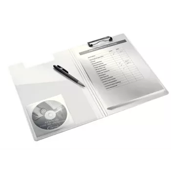 Leitz WOW A4 planšete ar vāku, poliuretāna putas, rozā, 75 lapām, 1 kabata, 230 mm