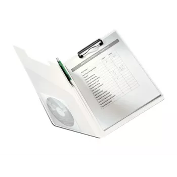 Leitz WOW klipšu planšete ar vāku, A4, poliuretāna putas, zila, 75 lapas, 1 kabata, 230 mm