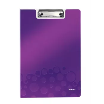 Leitz WOW planšete ar vāku, A4, poliuretāna putas, violeta, 75 lapām, 1 kabata, 230 mm