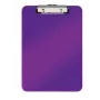 Leitz WOW klipšu dēlis bez vāka, A4, plastmasa, violeta, 80 loksnes, 228 x 320 mm