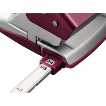 Leitz NeXXt 5006 caurumotājs 30 lapas, Sarkans, Sudrabs