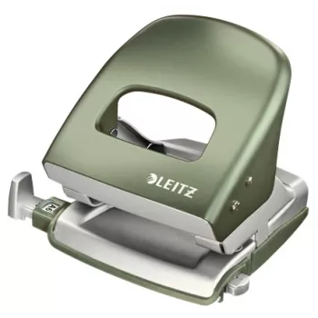 Leitz NeXXt caurumotājs Style, 2 caurumi, 30 loksnes, metāls, zaļš/sudrabs
