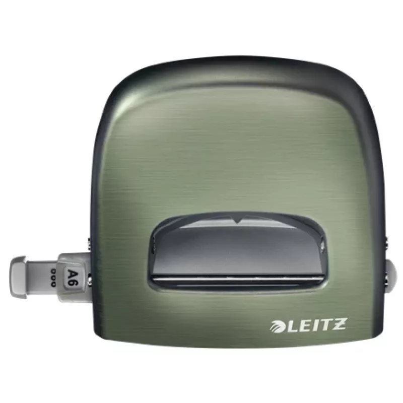 Leitz NeXXt caurumotājs Style, 2 caurumi, 30 loksnes, metāls, zaļš/sudrabs