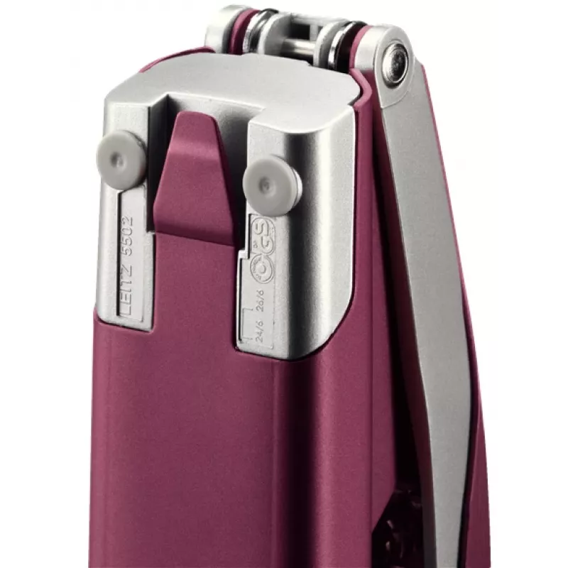 Leitz NeXXt Stapler Style skavotājs, 30 loksnes, metāls, sarkans/sudrabs, 24/6
