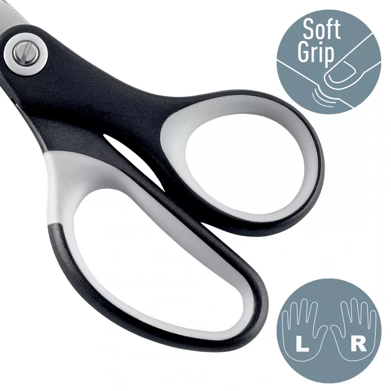 Leitz titāna pārklājuma šķēres 150 mm, metāla melnas