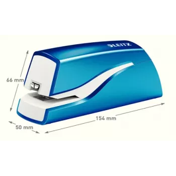 Leitz NeXXt WOW 5566 bezvadu skavotājs, 10 lapas, 1 cm, plastmasa, zils/balts