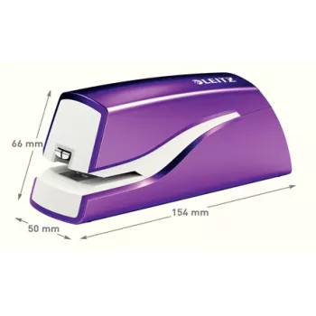 Leitz NeXXt WOW 5566 bezvadu skavotājs, 10 lapas, 1 cm, plastmasa, violets/balts