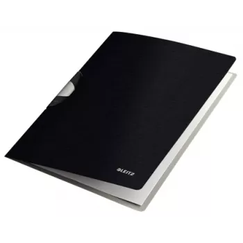 Leitz ColorClip Professional A4 mape ar klipsi, melna, PP, 40 loksnēm