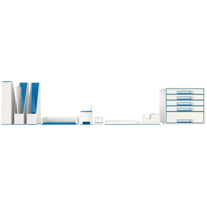 Leitz Letter Tray WOW Dual Colour, Plastmasa, Zils, Metālisks, A4, 267 mm, 336 mm, 49 mm