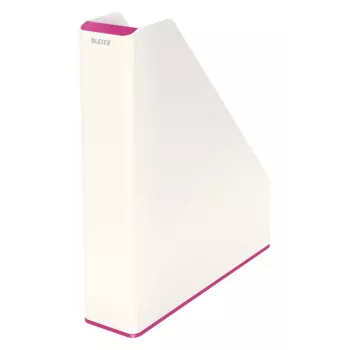 Leitz žurnālu plaukts WOW Dual Colour, rozā/balts, plastmasa, A4, 272 mm, 318 mm, 430 g