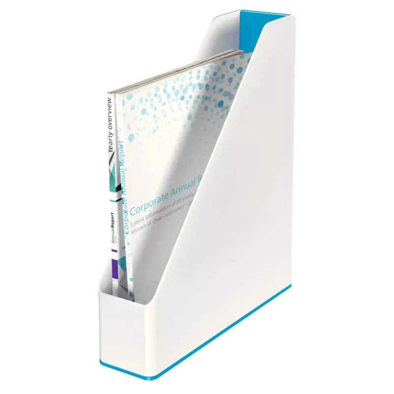 Leitz Magazine File WOW Dual Colour, Zils, Balts, Plastmasa, A4, 272 mm, 318 mm, 430 g